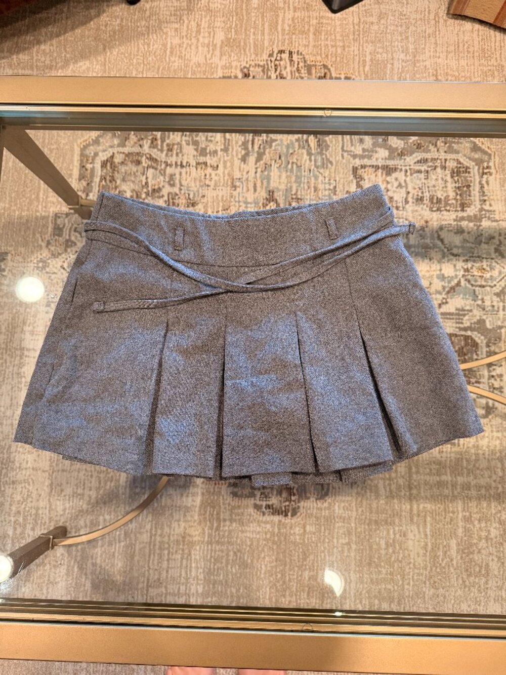Hollister Pleated Skirt - Gray